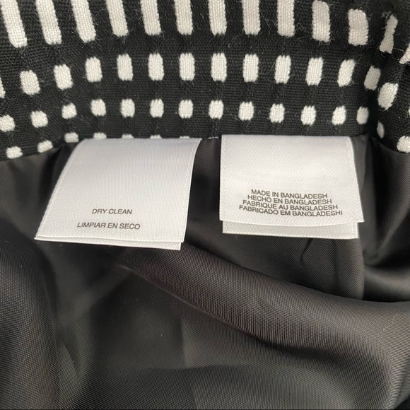 SOLD 2/$16 Jones Studio Black and White Striped Skirt - Picture 9 of 10